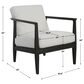 Uttermost Brunei Accent Chair in White, , large