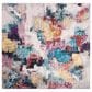 Safavieh Aria 6"6" Square Grey and Wine Area Rug, , large