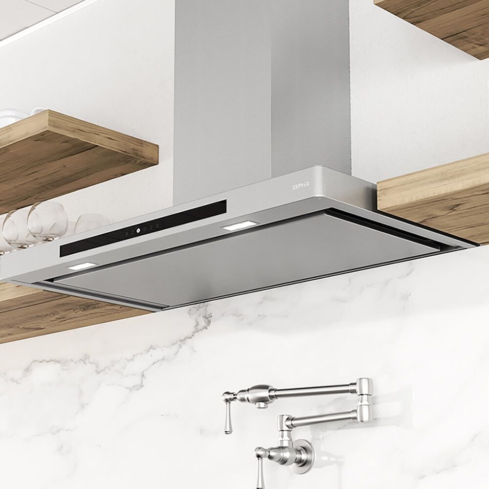 Zephyr Vista 36&quot; Wall Mount Range Hood in Stainless Steel, , large
