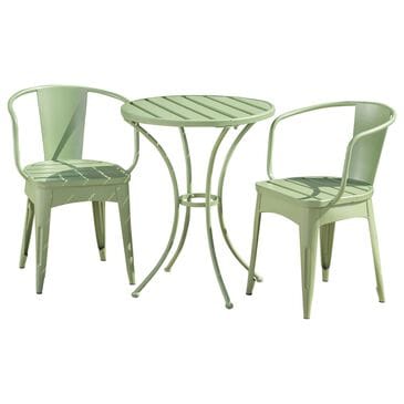 Hearth and Haven Colmar 3-Piece Bistro Set in Green, , large