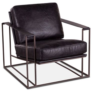 Home Trends & Design Grosvenor Arm Chair with Ebony Black Cushion in Matte Brown, , large