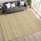 Dalyn Rug Company Soft Essentials Striped Gold 10" x 14" Indoor/Outdoor Area Rug, , large
