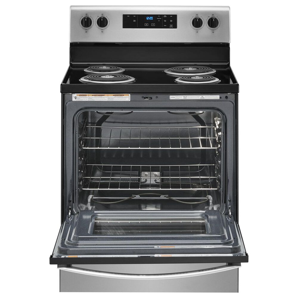 Whirlpool 4.8 Cu. Ft. Freestanding Electric Range with Keep Warm in Stainless Steel, , large
