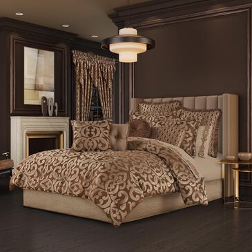 J. Queen New York La Boheme 4-Piece King Comforter Set in Copper, , large