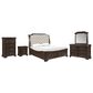 New Heritage Design Lyndhurst 5-Piece Queen Bedroom Set in Walnut Brown, , large