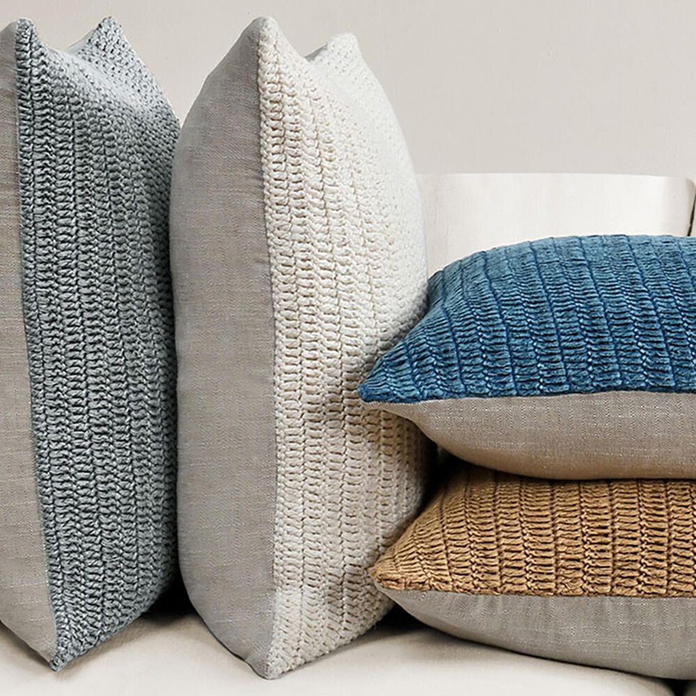 Classic Home Macie 22&quot; Square Throw Pillow in Ivory, , large