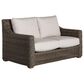 Venture Oasis Wicker Loveseat with Birch Cushion in Ash Gray, , large