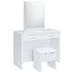 Coaster Bunbury Makeup Vanity Table Set in White, , large