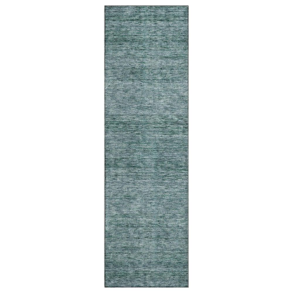 Dalyn Rug Company Soft Essentials Solid Teal 2"3" x 7"6" Indoor/Outdoor Runner, , large