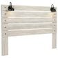 Ashley Cambeck King Panel Bed in Whitewash with Lighting, , large