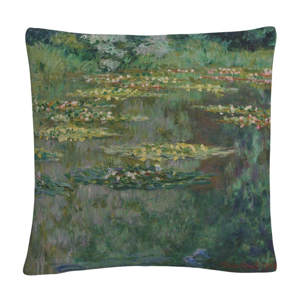 Timberlake Claude Monet "Le Bassin Des Nympheas" 16 X 16 Decorative Throw Pillow, , large