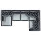 Hartsfield Remington 5-Piece Stationary Right Facing Chaise Sectional in Slate, , large