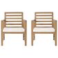 Hearth and Haven Outdoor Club Chair with White Cushion in Natural (Set of 2), , large