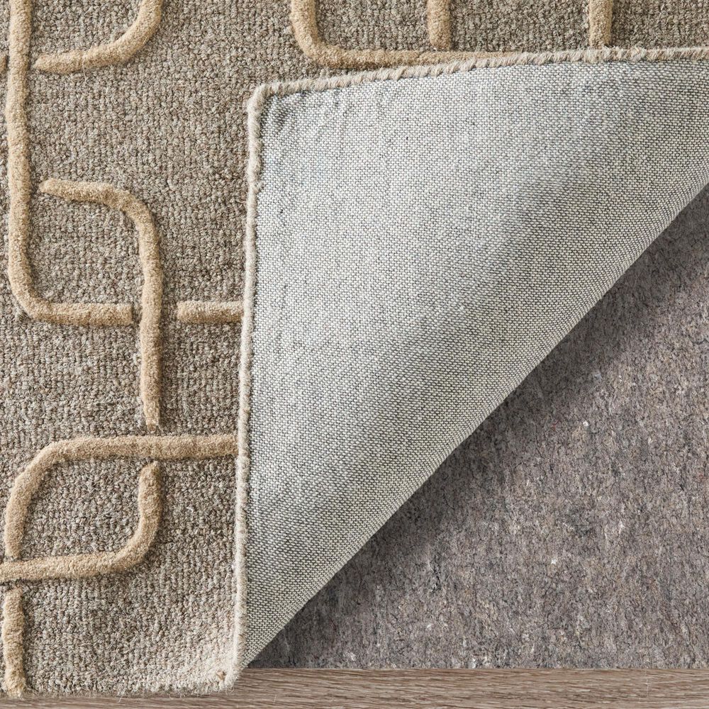 Feizy Kimball Gray, Taupe and Tan 3&#39;6&quot; x 5&#39;6&quot; Area Rug, , large