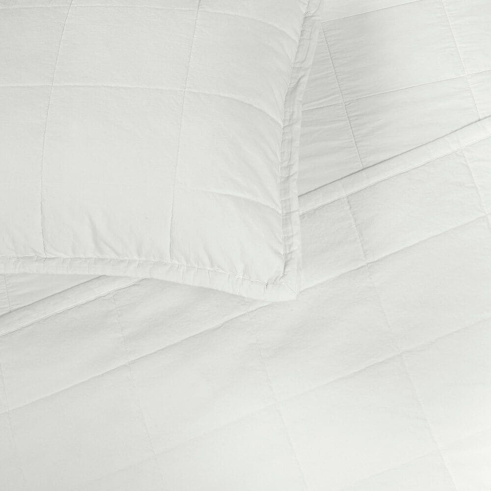 Ann Gish Cotton Canvas 3-Piece Queen Coverlet Set in Bone, , large