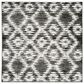 Safavieh Adirondack ADR118R-4SQ 4" x 4"  Charcoal/Ivory Square Rug, , large