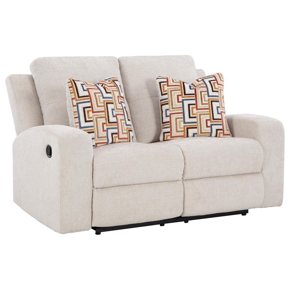 Ashley Danum Manual Reclining Loveseat in Stone, , large