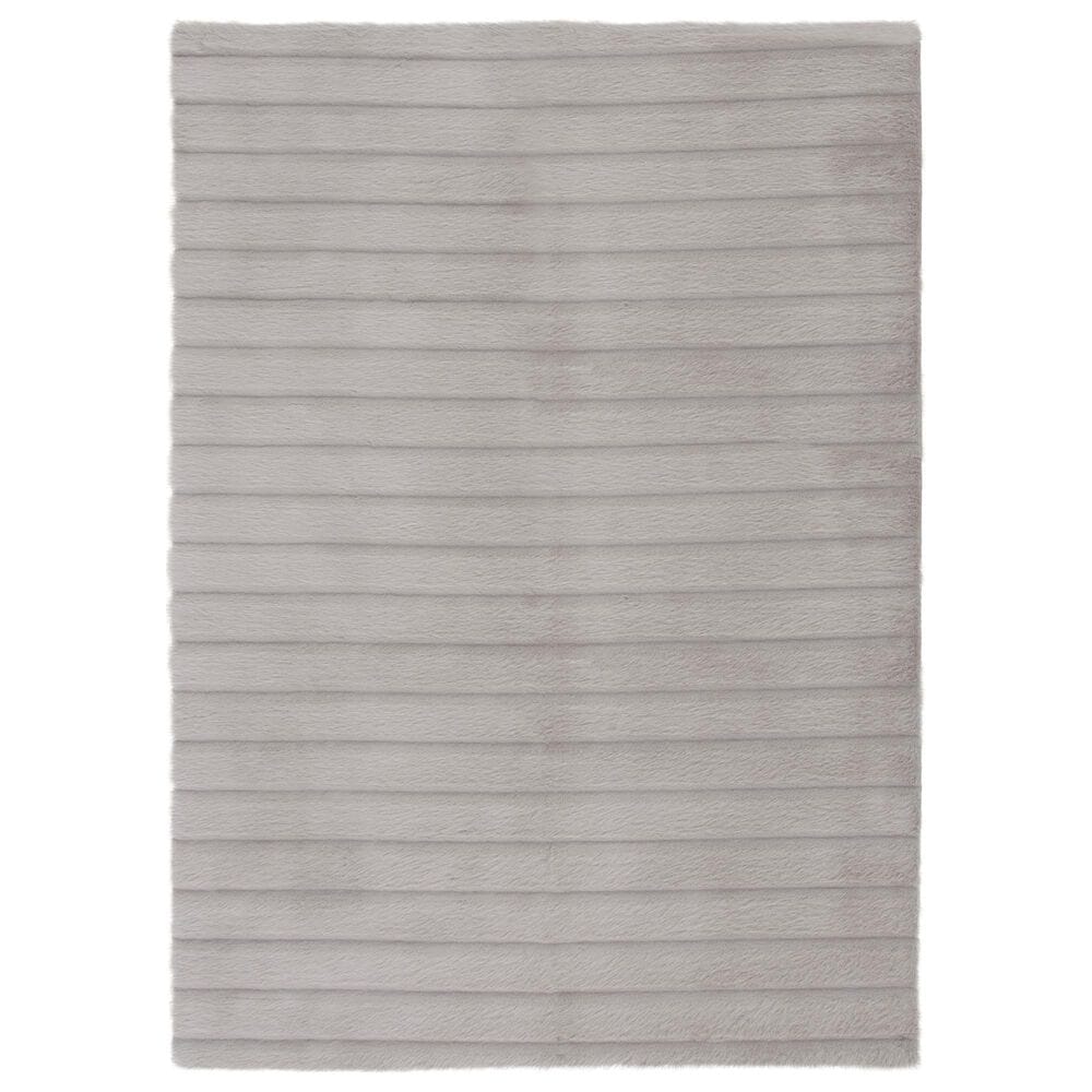 Central Oriental Fox Fur Gray 7"6" x 9"6" Area Rug, , large