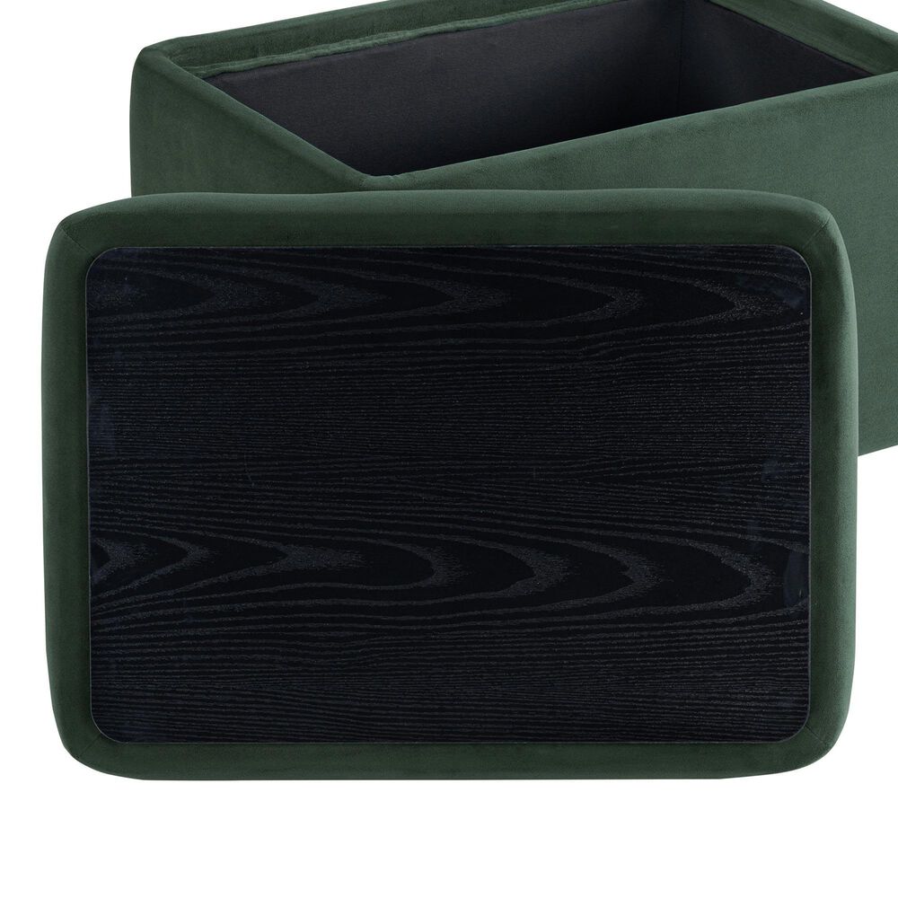 Lifestyle Solutions Kona Small Storage Ottoman in Green, , large