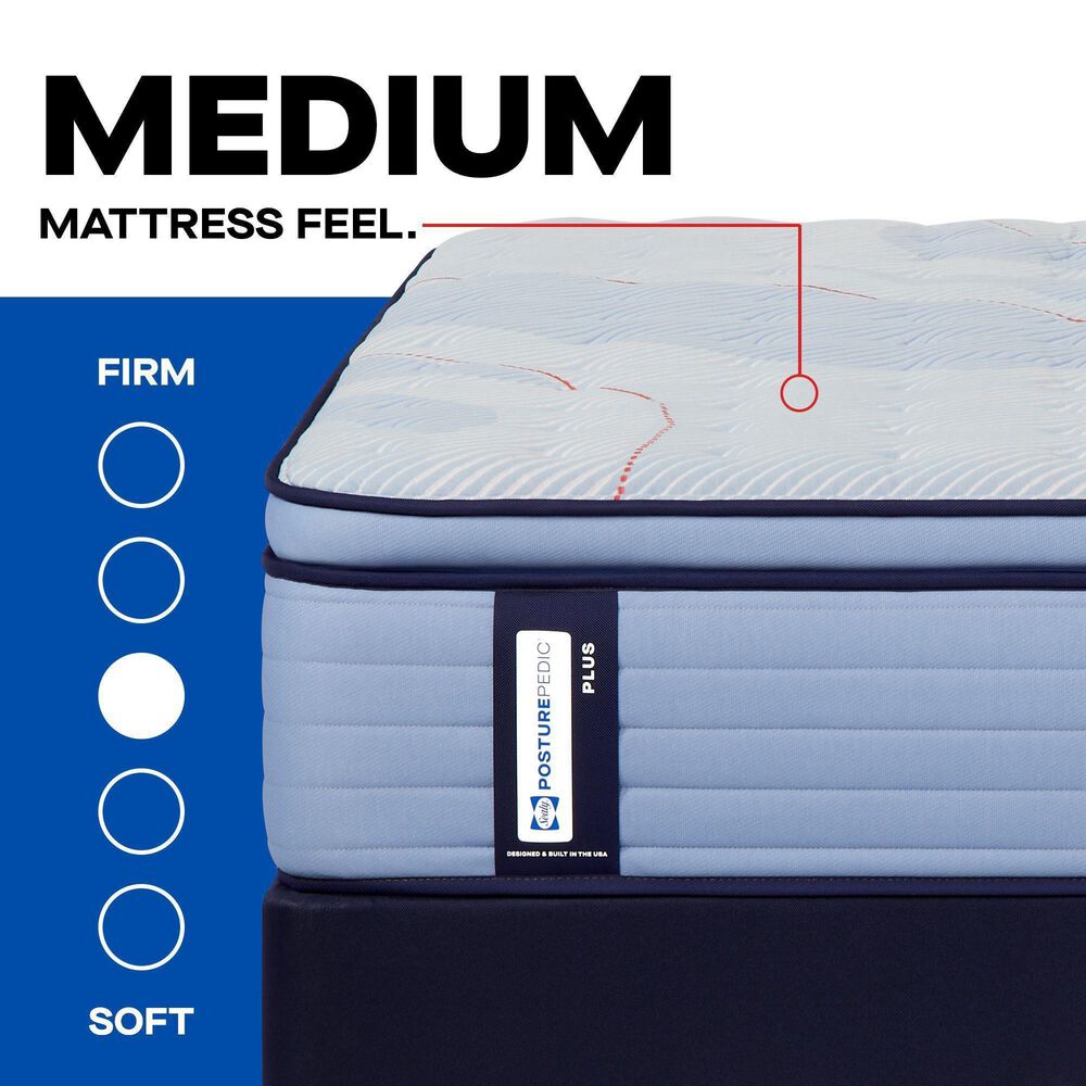 Sealy Posturepedic Plus Newgard Medium Pillow Top King Mattress with Ease 4.0 Adjustable Base, , large