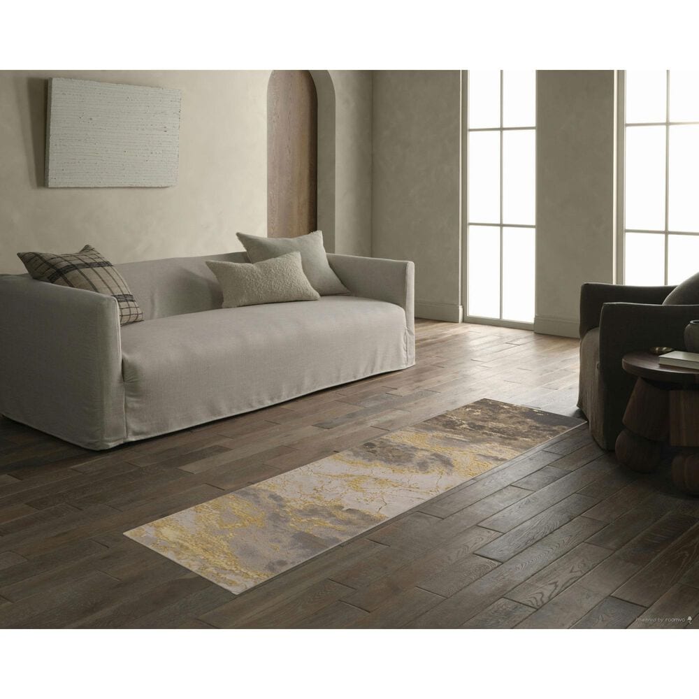 Jaipur Catalyst Cisco Frost Gray and Travertine 2&#39;2&quot; x 8&#39; Runner, , large