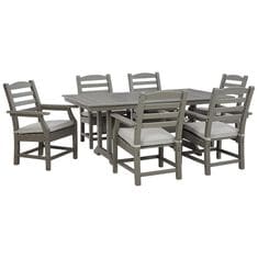 Ashley Visola 7-Piece Patio Dining Set in Gray