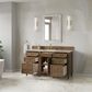 James Martin Brittany 60" Single Bathroom Vanity in Pecan with 3 cm Tajnar Eclos Top, Rectangular Sink and FreePower Wireless Charger, , large