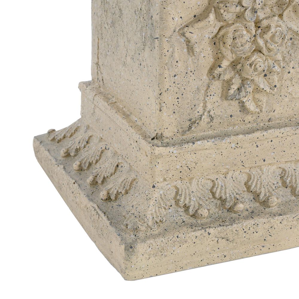 Hearth and Haven Outdoor Pedestal Column Plant Stand in Sand, , large