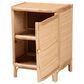 Baxton Studio Kiara 2-Shelf Nightstand in Natural, , large