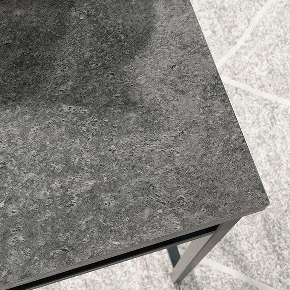 Sauder Market Commons Writing Desk in Slate Gray and Black, , large