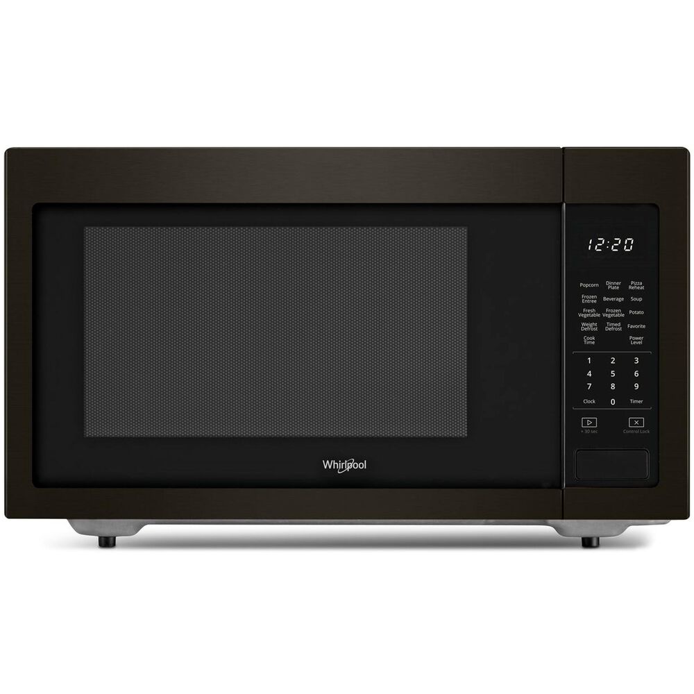Whirlpool 1.6 Cu. Ft. Countertop Microwave with 1,200 Watt Cooking Power in Black Stainless Steel, , large