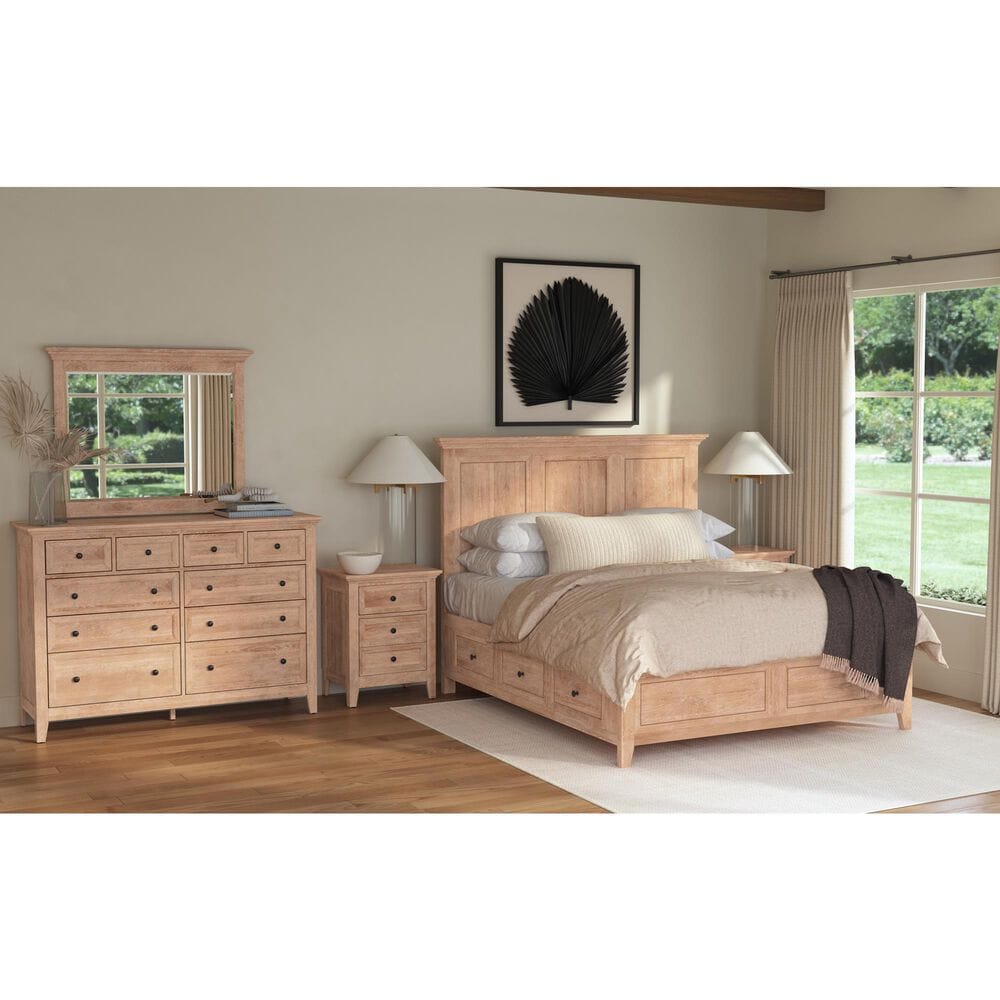 Hawthorne Furniture San Mateo 10-Drawer Dresser and Mirror in Wheat, , large