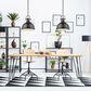 Golden Lighting Duncan 1-Light Pendant with Rod in Matte Black, , large