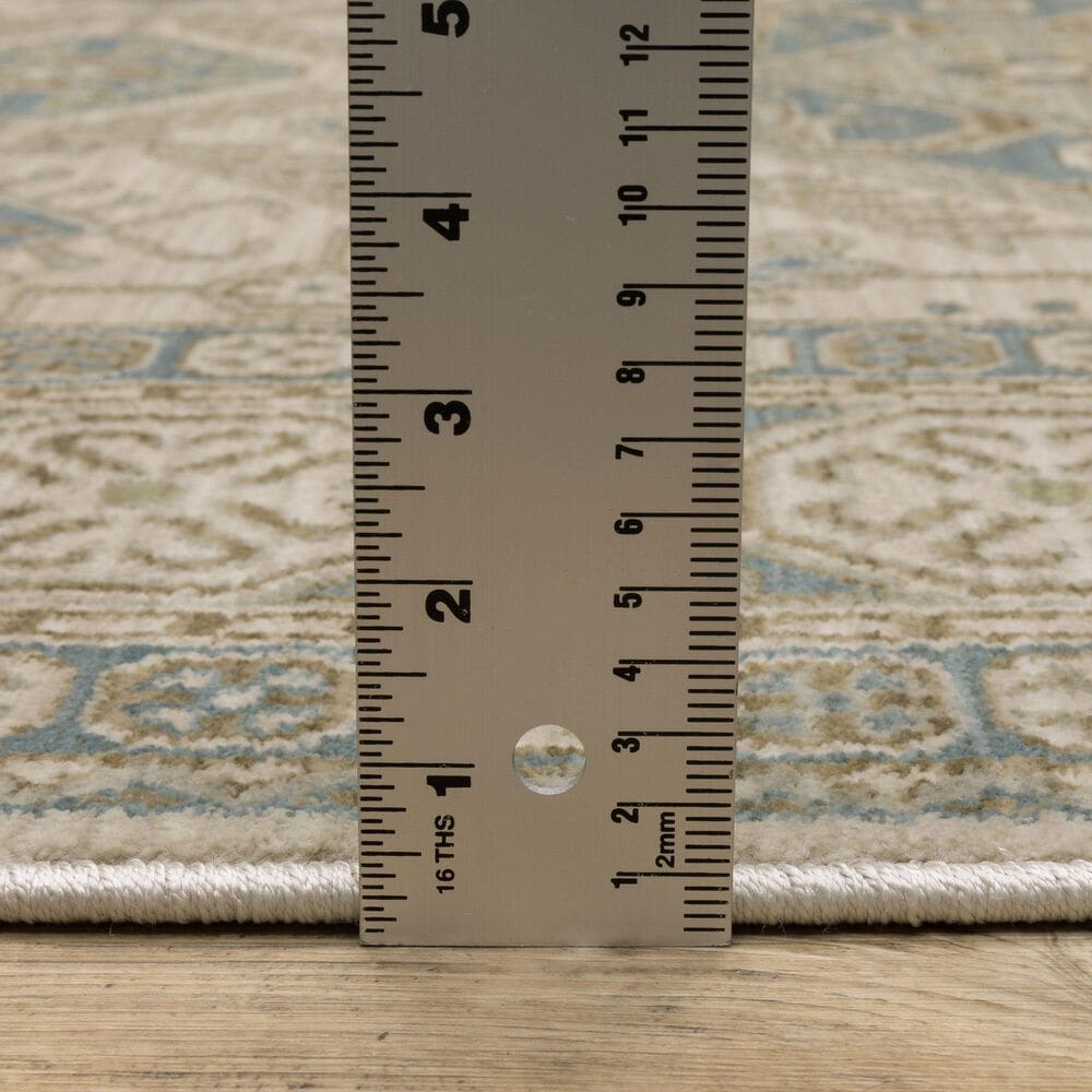 Oriental Weavers Maeve MAE05 Beige and Blue 2'3" x 7'6" Runner, , large
