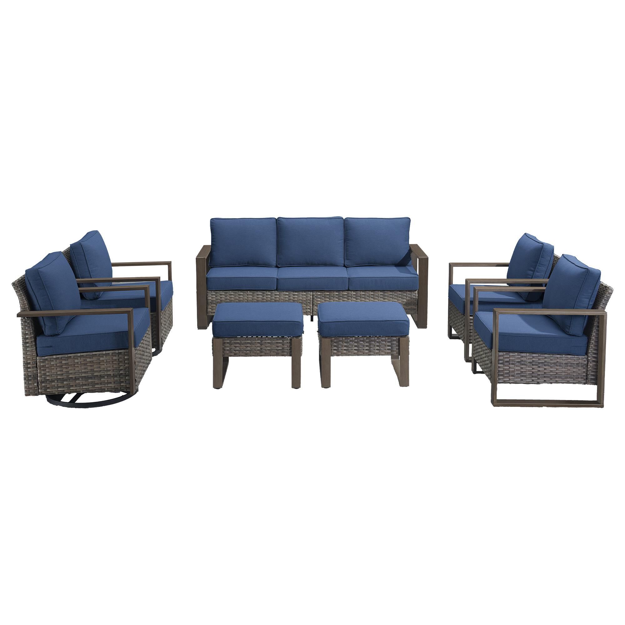 Sunwell Garden 7-Piece Patio Conversation Set