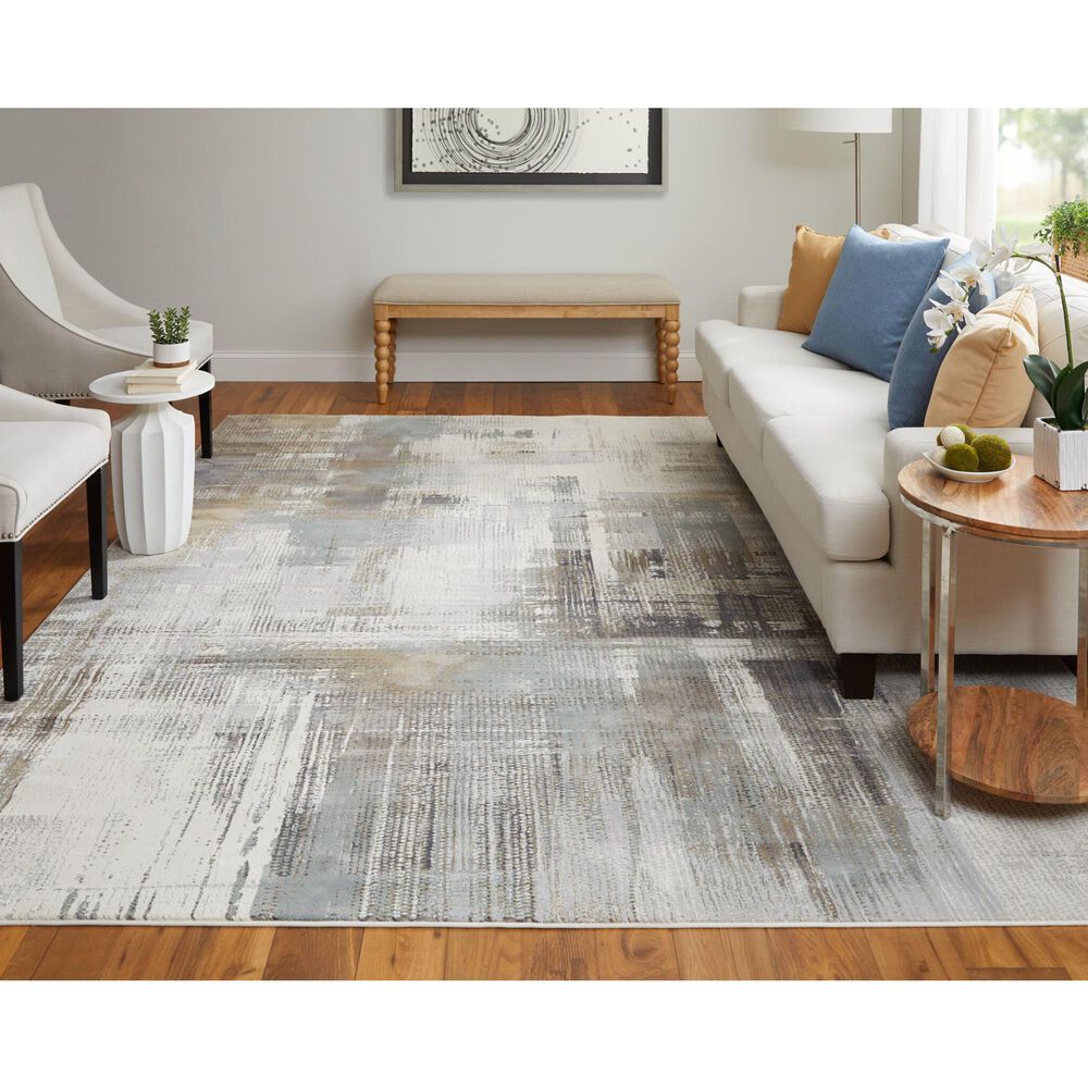 Feizy Clio 10&#39; x 13&#39;2&quot; Ivory and Multicolor Area Rug, , large