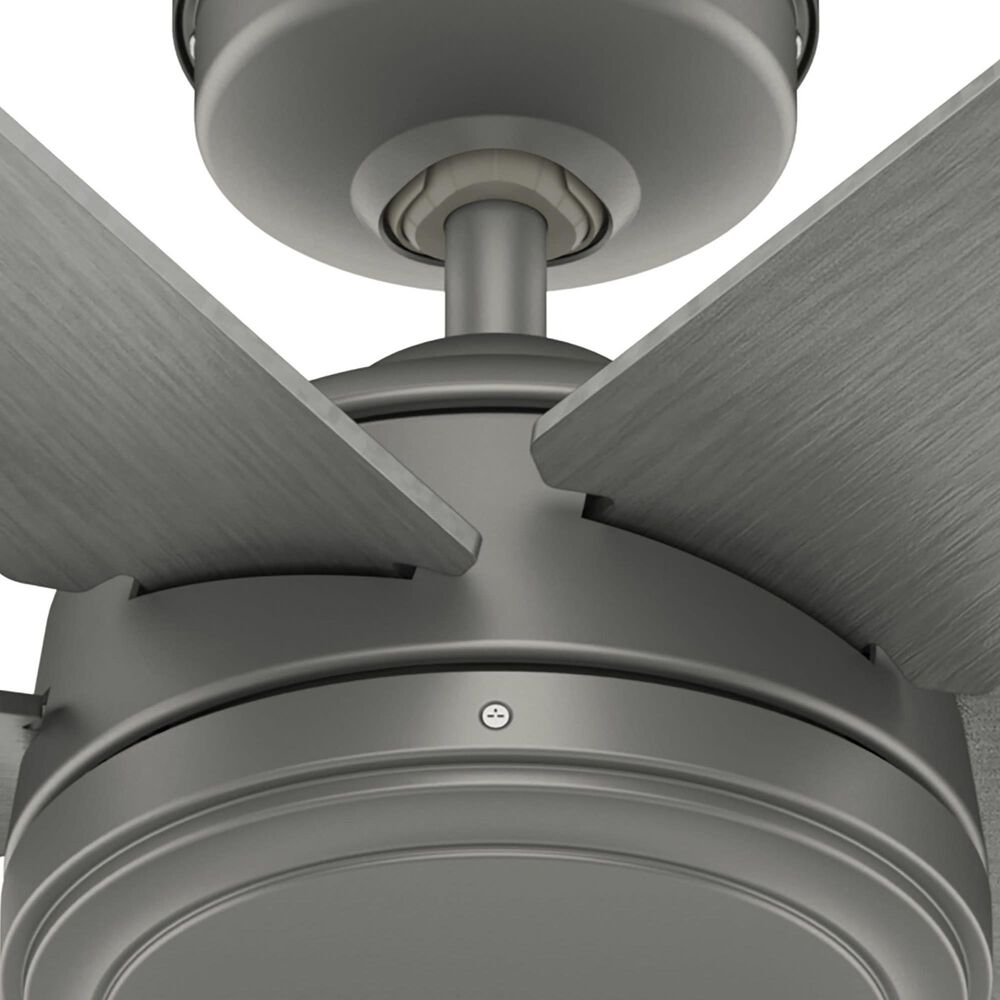 Hunter Jetty 52&quot; Outdoor Ceiling Fan in Matte Silver, , large