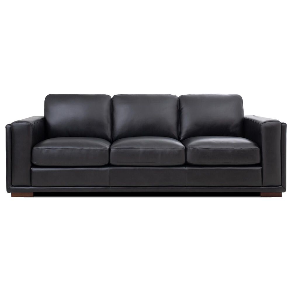 Italiano Furniture Luca Stationary Sofa in Black, , large