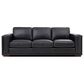 Italiano Furniture Luca Stationary Sofa in Black, , large