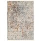Momeni Izmir IZ-01 5" x 7"9" Tan, Blue and Rust Area Rug, , large