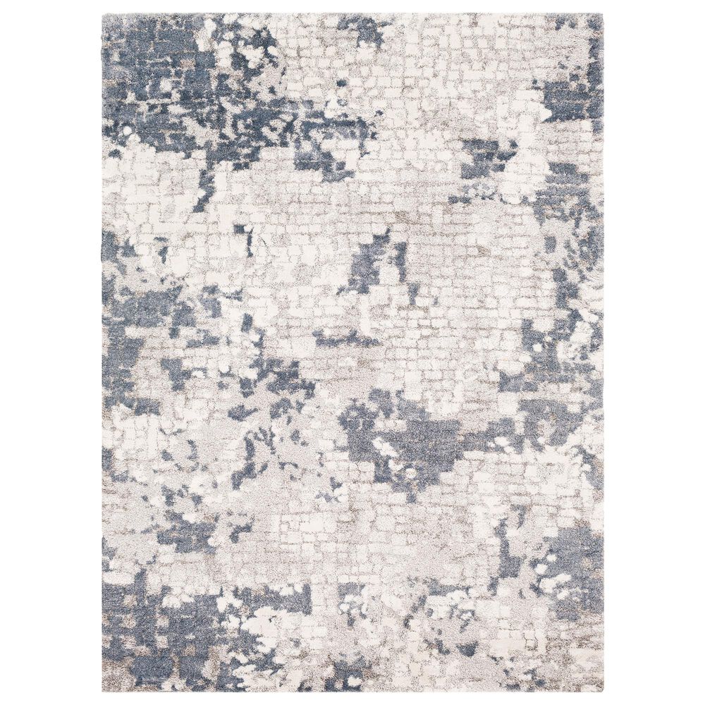 Surya Venice VNE-2300 6"9" x 9"6" Denim, Gray and Ivory Area Rug, , large