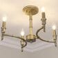 Golden Lighting Cambay 4-Light Semi-Flush in White Gold, , large