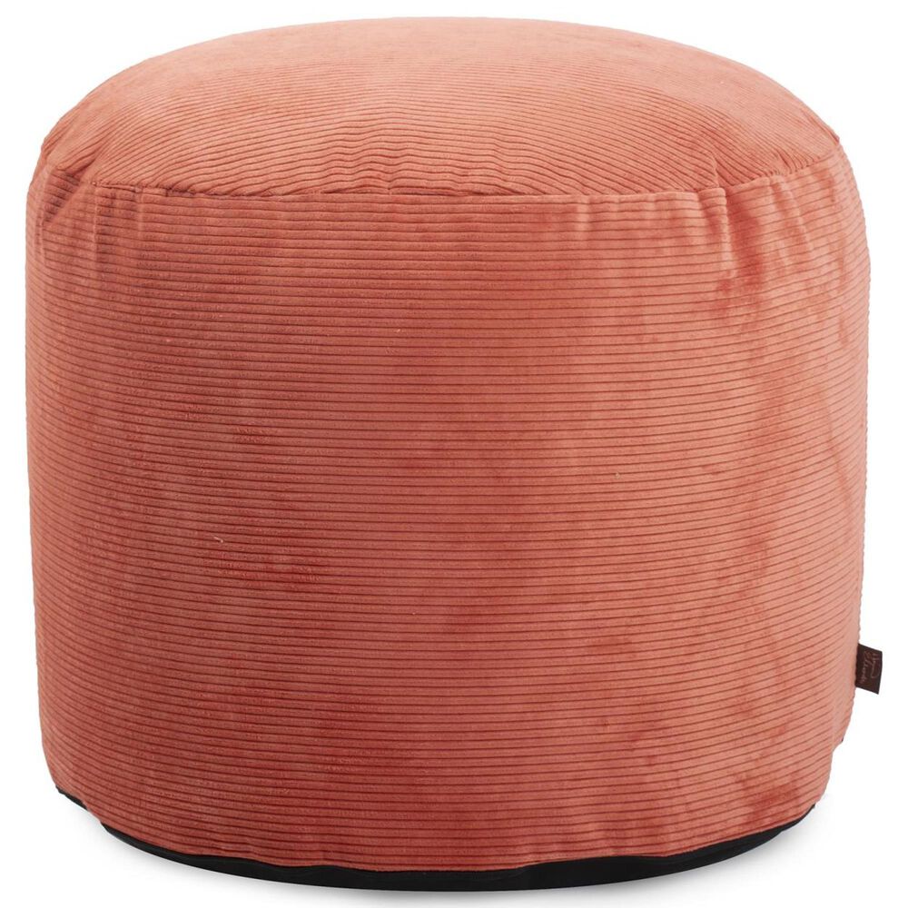 Howard Elliott Pana Tall Pouf in Terracotta, , large