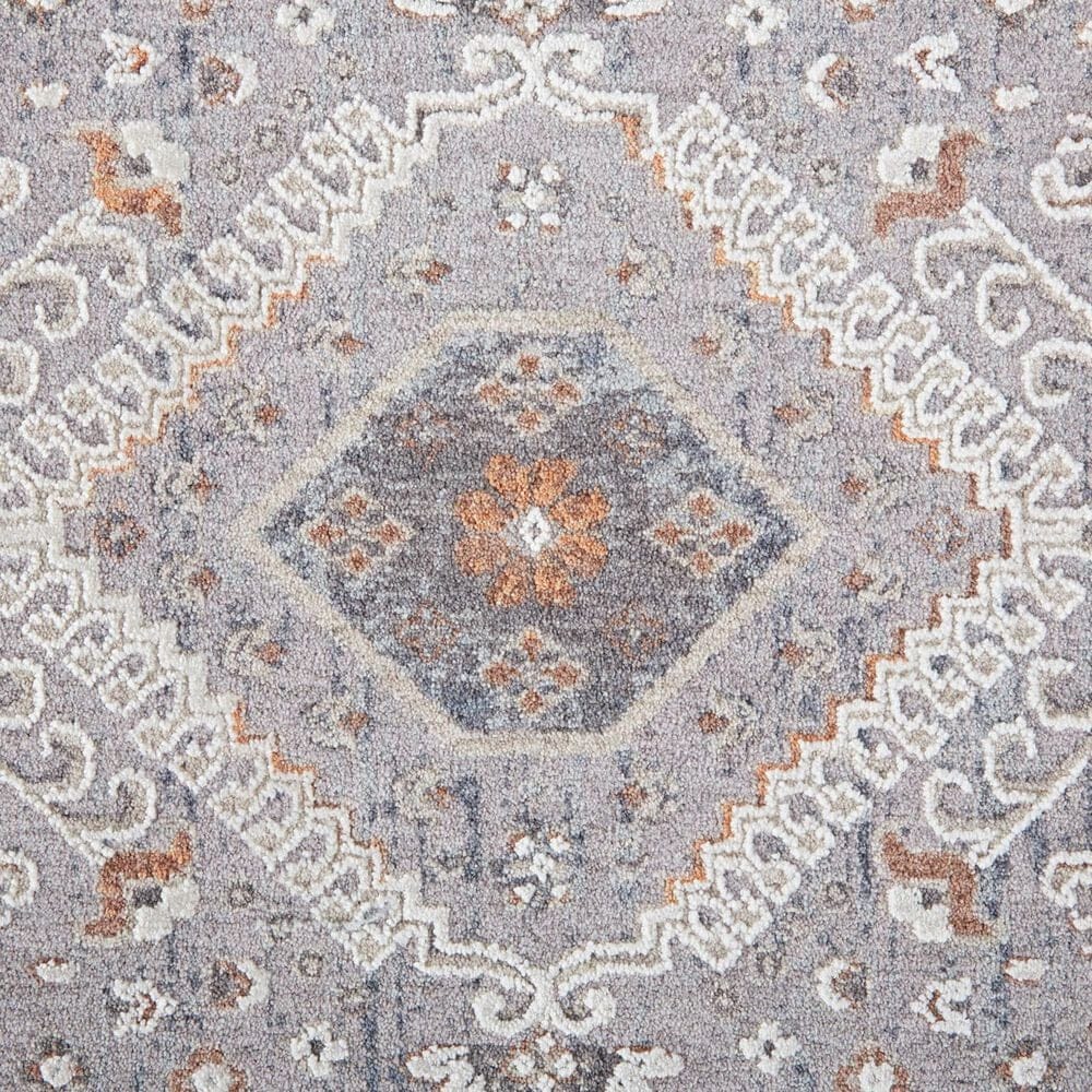 Feizy Francisco Oriental 9&#39; x 12&#39; Gray and Rust Area Rug, , large