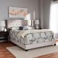 Baxton Studio Brady King Upholstered Bed in Beige, , large