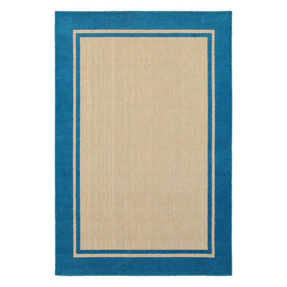 Oriental Weavers Cayman 5594B 2"3" x 7"6" Sand/Blue Runner, , large