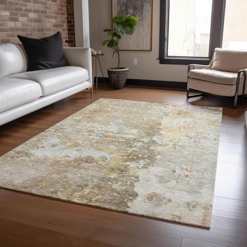 Dalyn Rug Company Ravenna RN3 3&#39; x 5&#39; Khaki Area Rug, , large