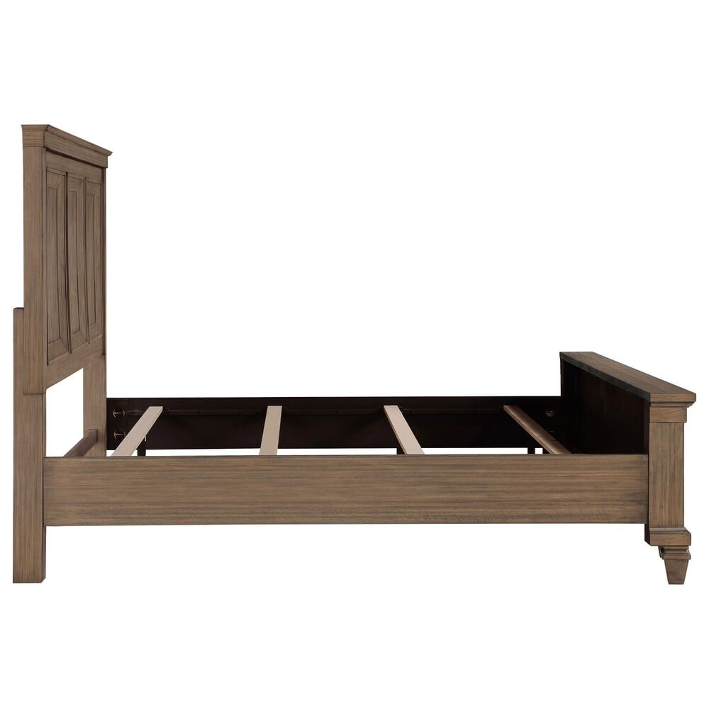 New Heritage Design Mariana Queen Panel Bed in Vintage Mocha, , large