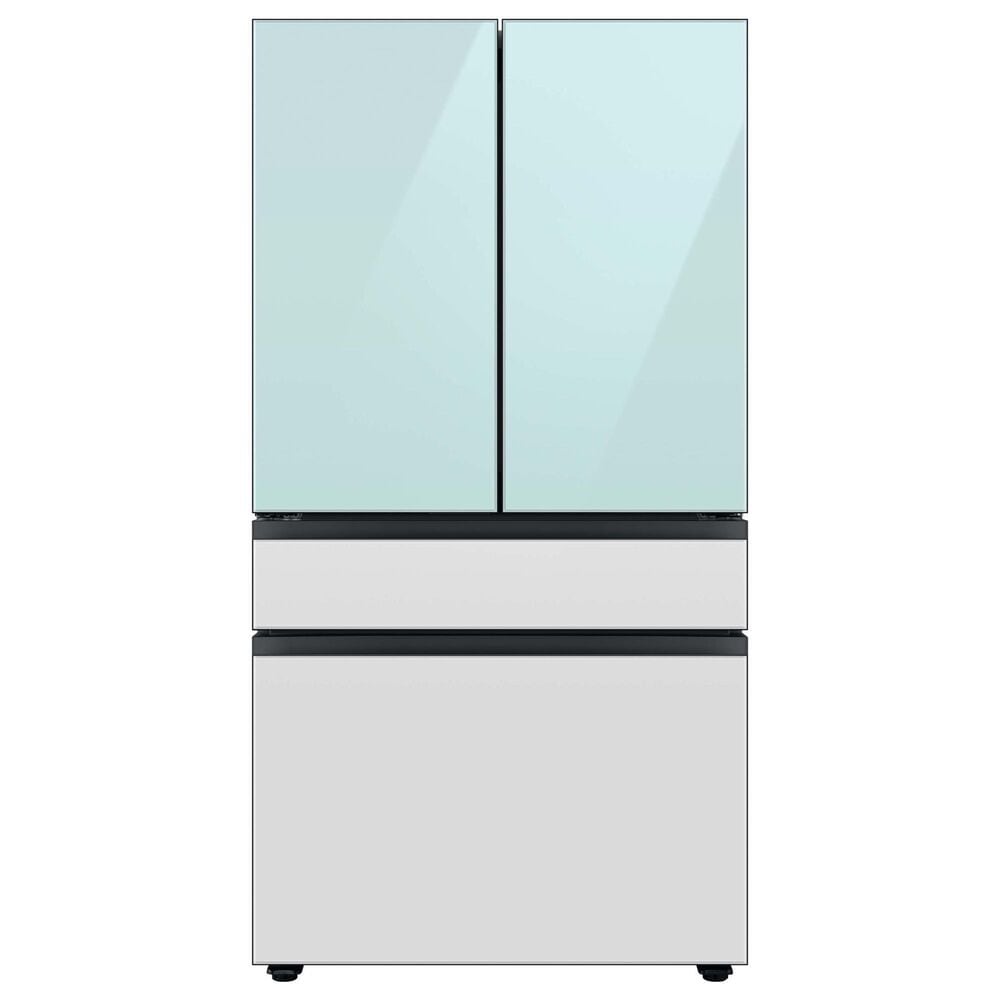 Samsung Bespoke Bespoke 4-Door French Door Refrigerator Top Panel in Morning Blue Glass, , large