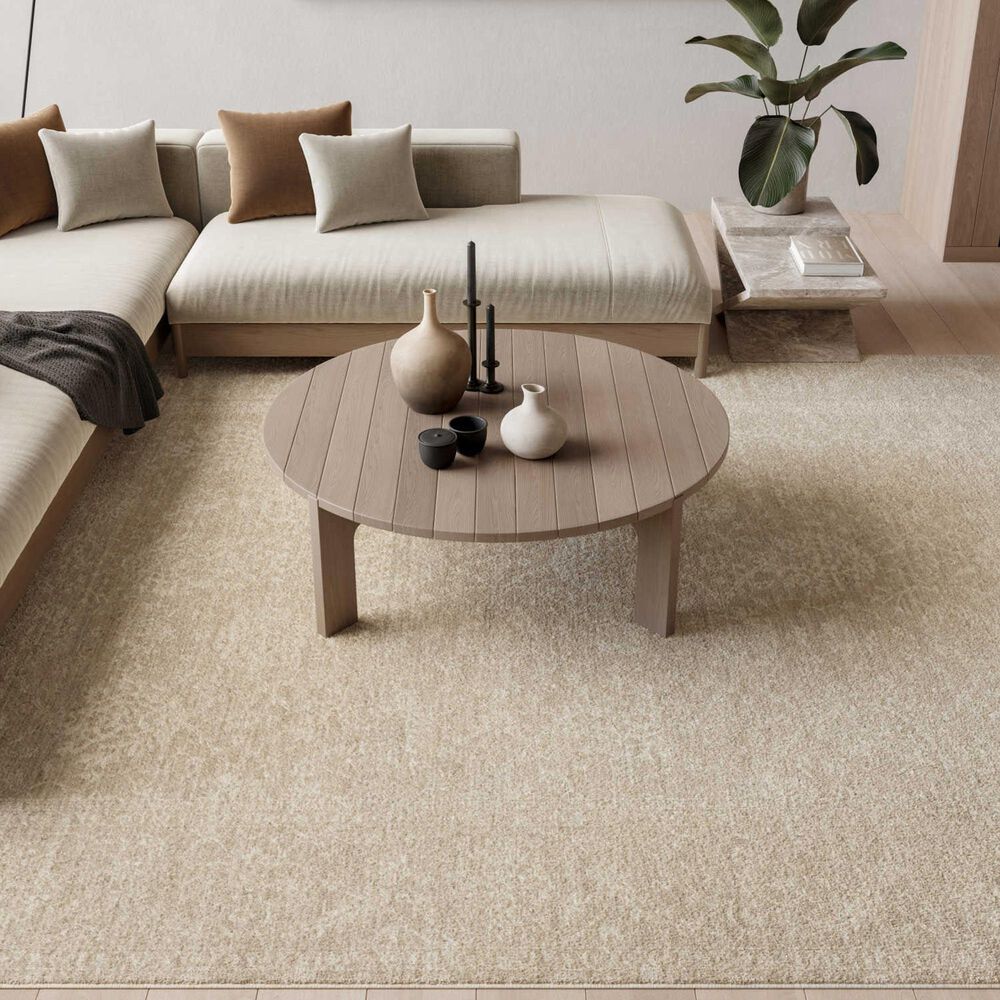 Nourison Moonlit MLI03 Ivory and Grey 5'3" x 7'6" Area Rug, , large